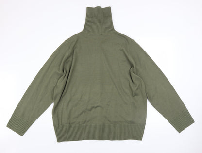 Mens UK Size 3XL rogers+rogers Green Full Zip Jumper