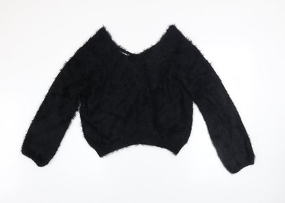 Womens UK Size 8 PRETTYLITTLETHING Black Pullover Jumper