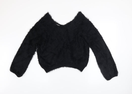 Womens UK Size 8 PRETTYLITTLETHING Black Pullover Jumper