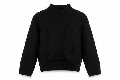 Womens UK Size XS French Connection Black Pullover Jumper