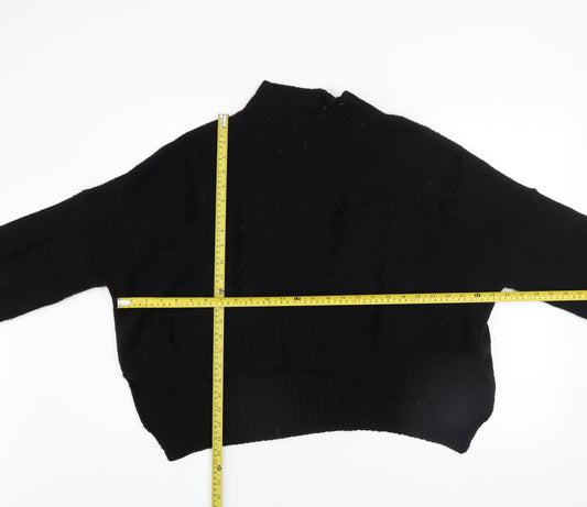 Womens UK Size XS French Connection Black Pullover Jumper