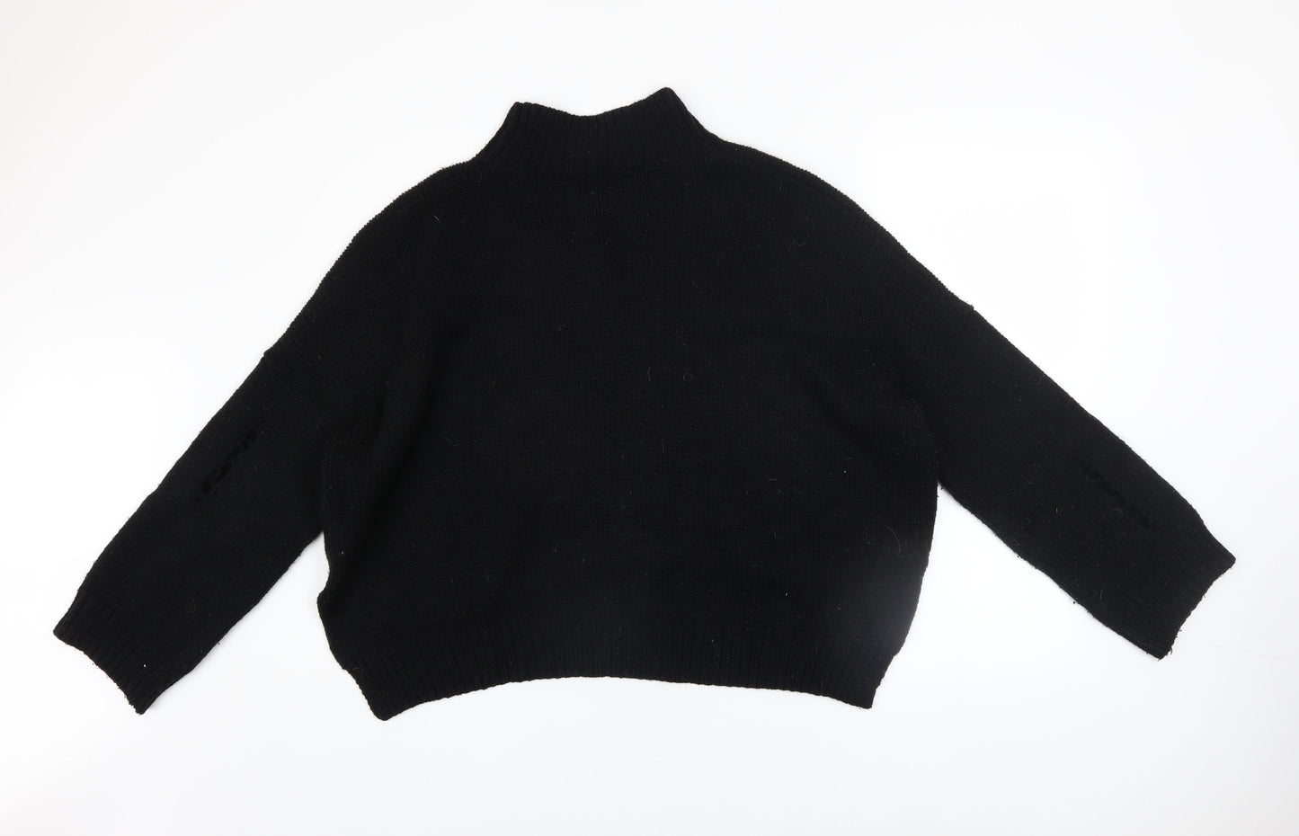 Womens UK Size XS French Connection Black Pullover Jumper