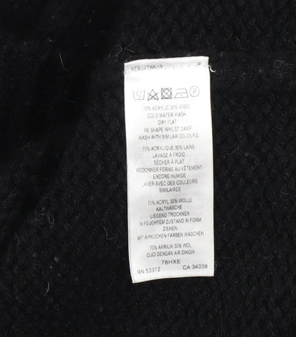 Womens UK Size XS French Connection Black Pullover Jumper