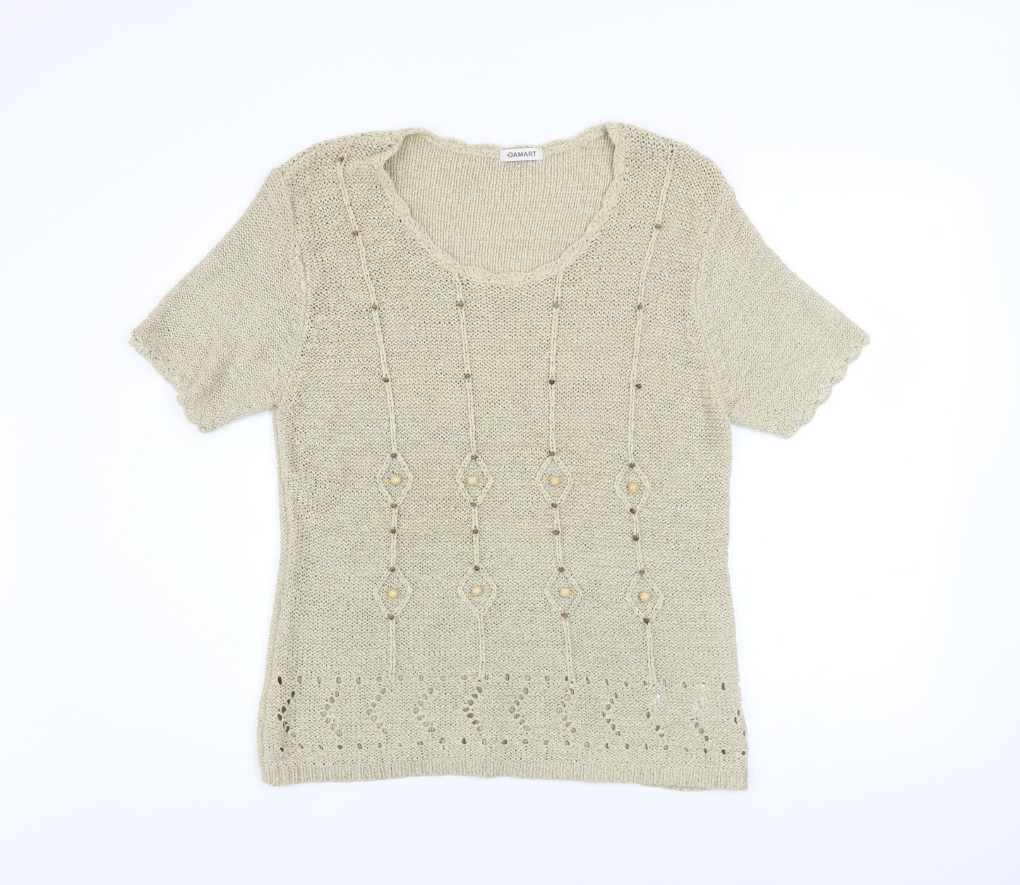 Womens UK Size 18/20 Damart Beige Basic Blouse