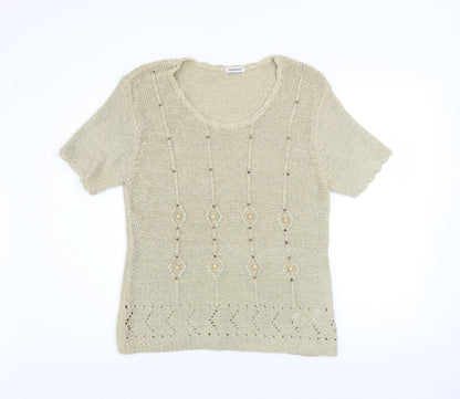Womens UK Size 18/20 Damart Beige Basic Blouse