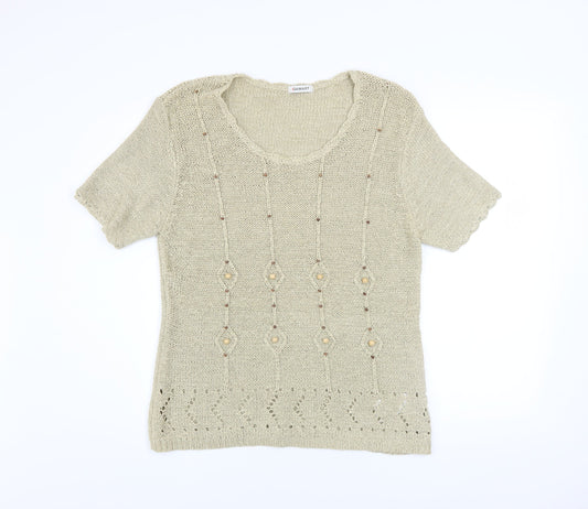 Womens UK Size 18/20 Damart Beige Basic Blouse