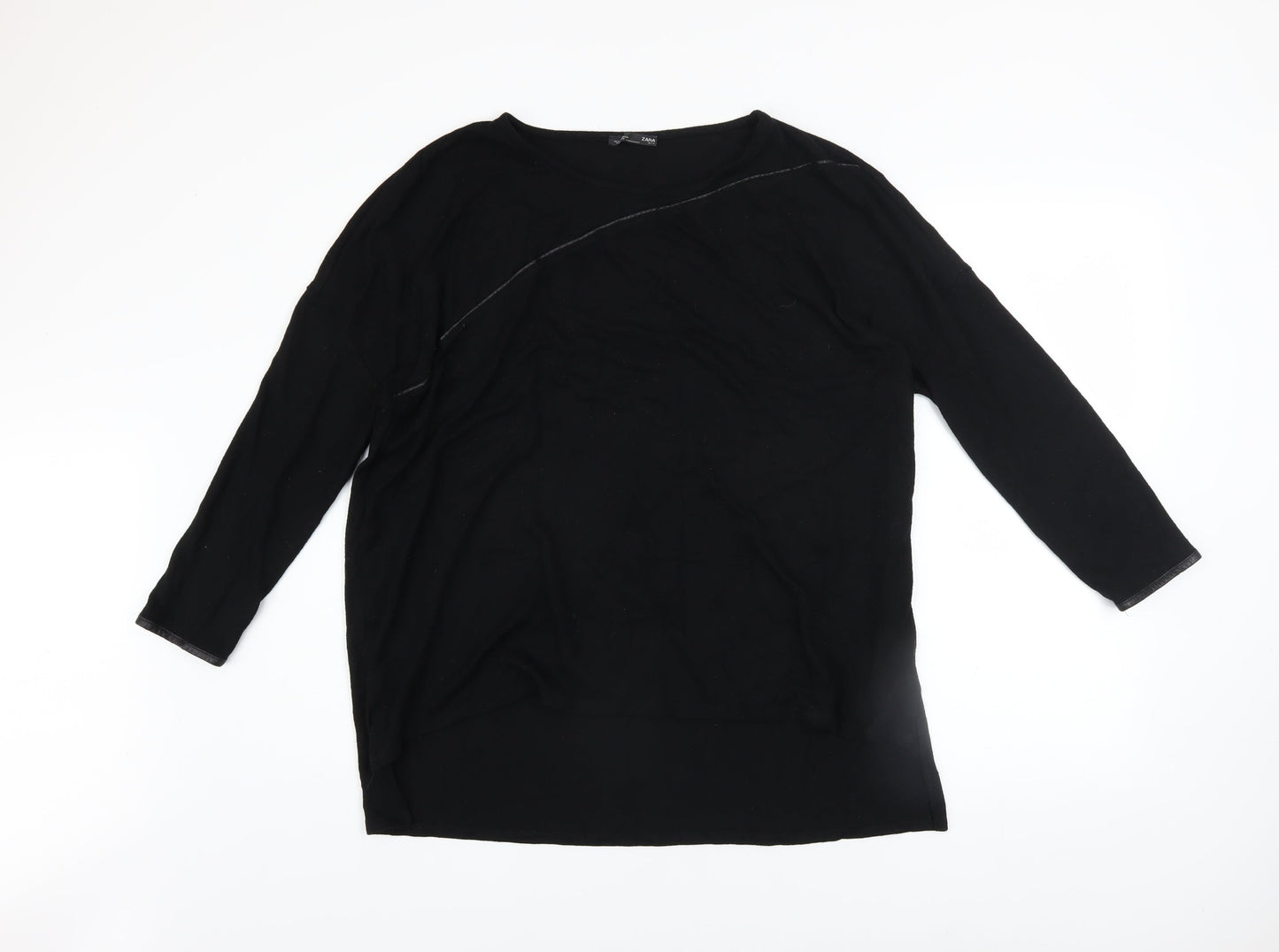 Womens UK Size M Zara Black Pullover Jumper