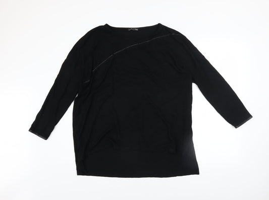 Womens UK Size M Zara Black Pullover Jumper