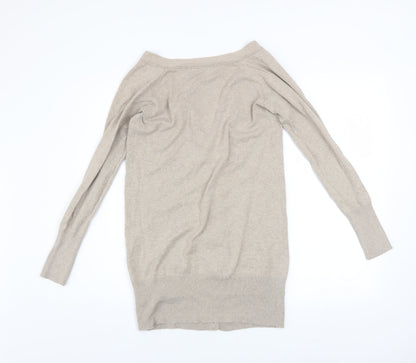 Mens UK Size S Zara Beige Cardigan Jumper