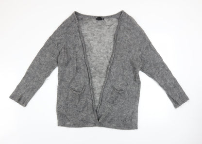 Womens UK Size M H&M Grey Cardigan Jumper