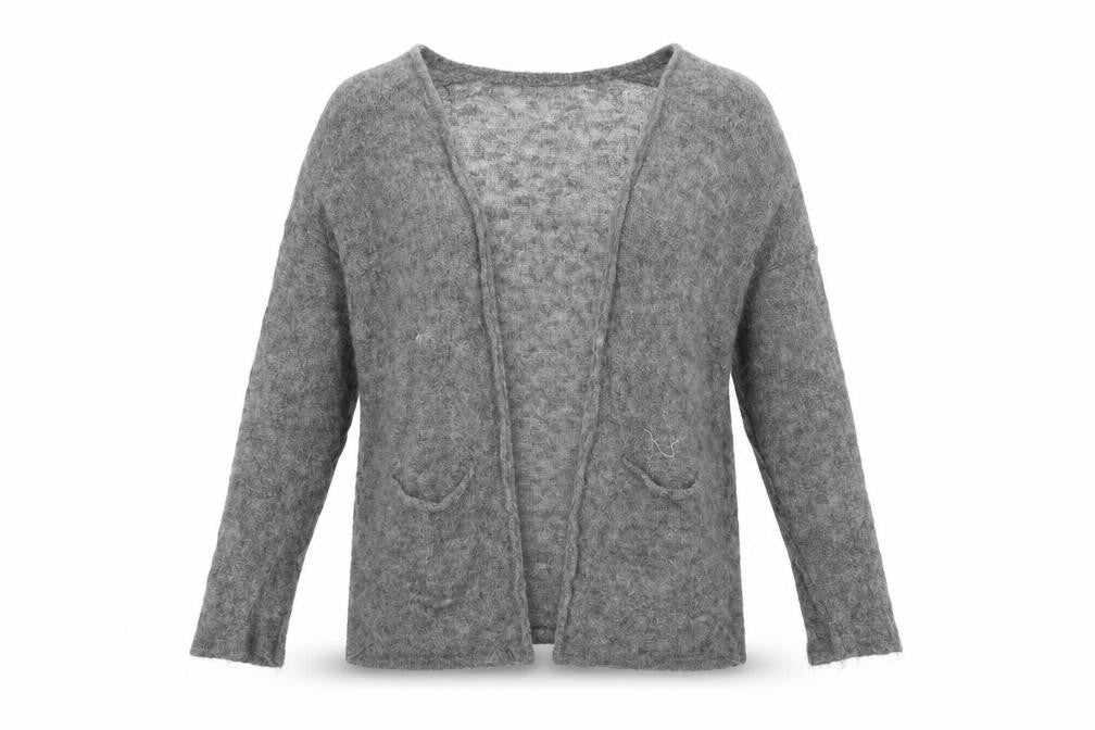 Womens UK Size M H&M Grey Cardigan Jumper