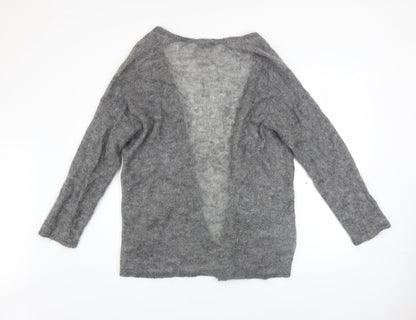 Womens UK Size M H&M Grey Cardigan Jumper