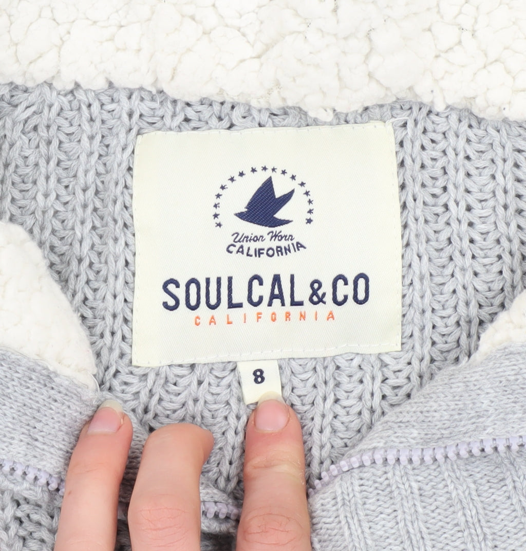 Womens UK Size 8 SoulCal & Co Grey Basic Jacket