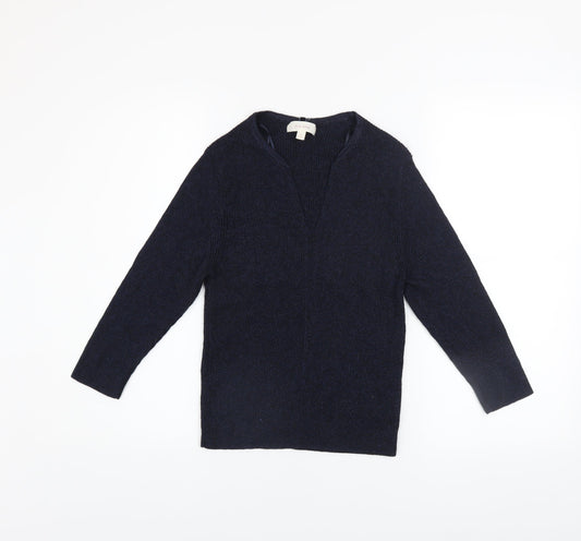Womens UK Size 10 Marks and Spencer Blue Pullover Jumper