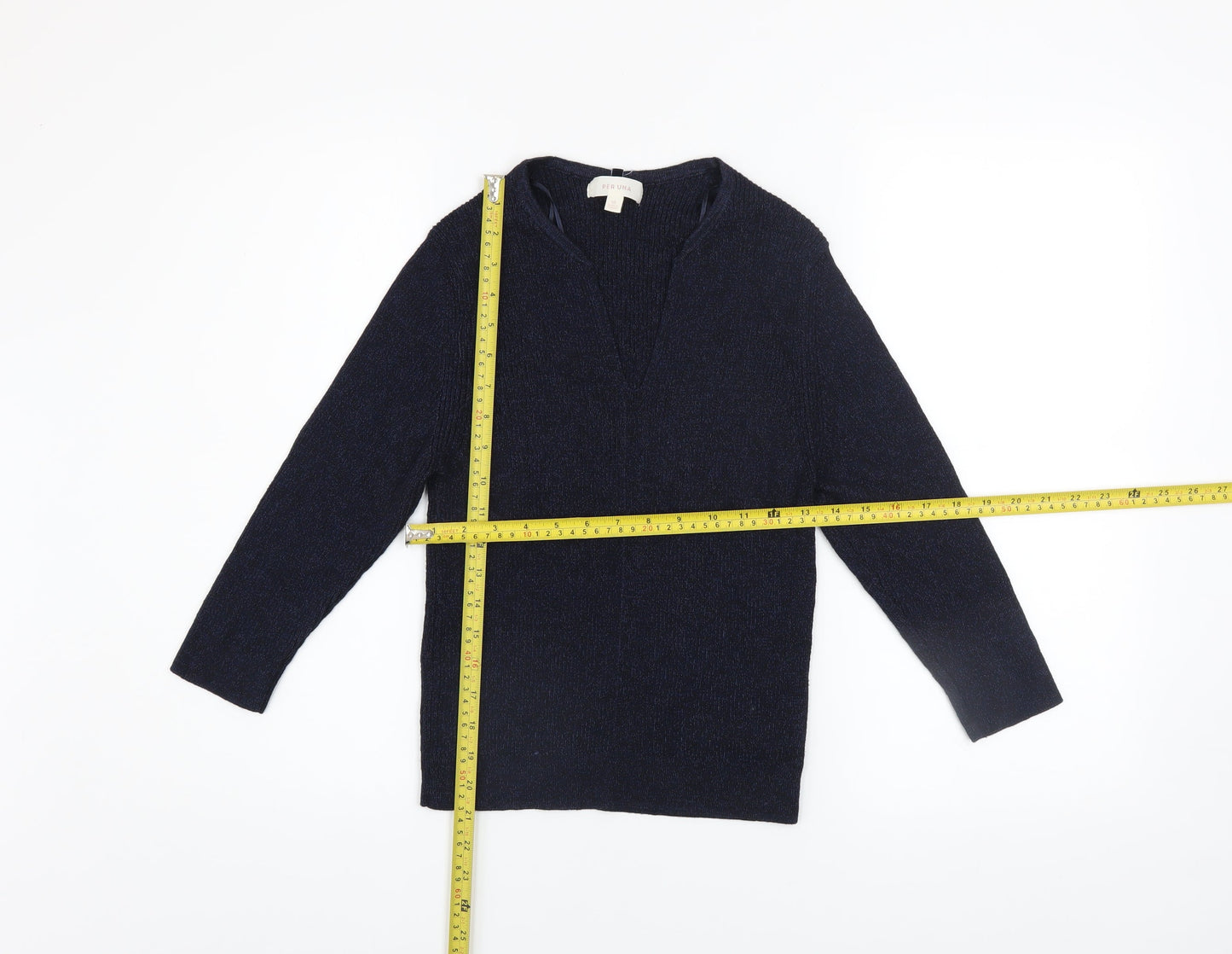 Womens UK Size 10 Marks and Spencer Blue Pullover Jumper