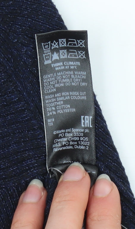 Womens UK Size 10 Marks and Spencer Blue Pullover Jumper