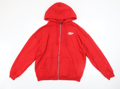 Teens UK Size XS FB Sister Red Full Zip Hoodie