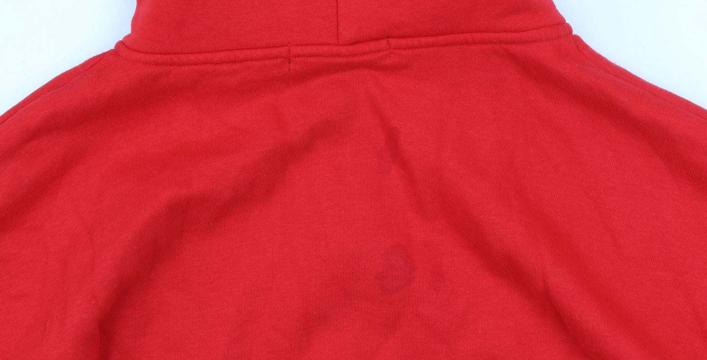 Teens UK Size XS FB Sister Red Full Zip Hoodie