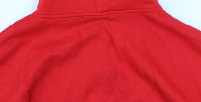 Teens UK Size XS FB Sister Red Full Zip Hoodie