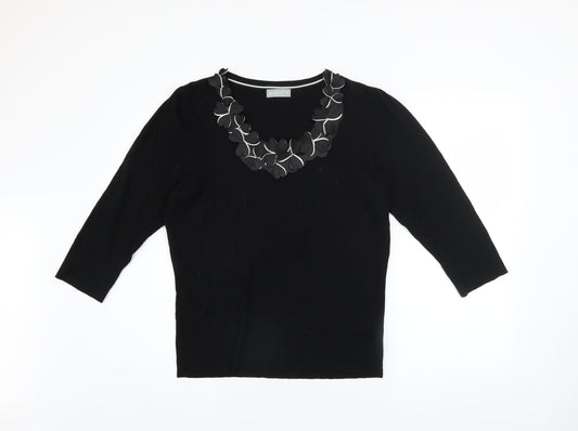 Womens UK Size 16 Marks and Spencer Black Pullover Jumper