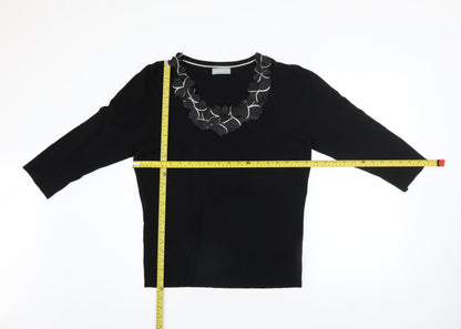 Womens UK Size 16 Marks and Spencer Black Pullover Jumper