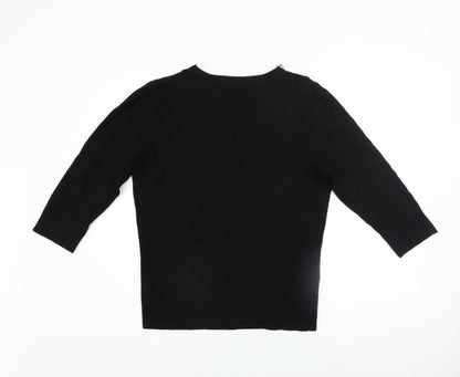 Womens UK Size 16 Marks and Spencer Black Pullover Jumper