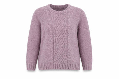 Womens UK Size M Isle Purple Pullover Jumper