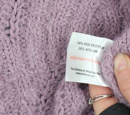 Womens UK Size M Isle Purple Pullover Jumper