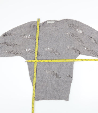 Womens UK Size S Ravi Famous Grey Pullover Jumper