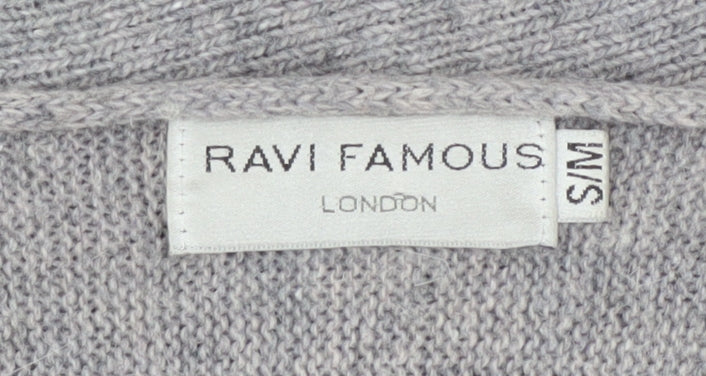 Womens UK Size S Ravi Famous Grey Pullover Jumper