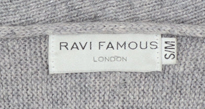 Womens UK Size S Ravi Famous Grey Pullover Jumper