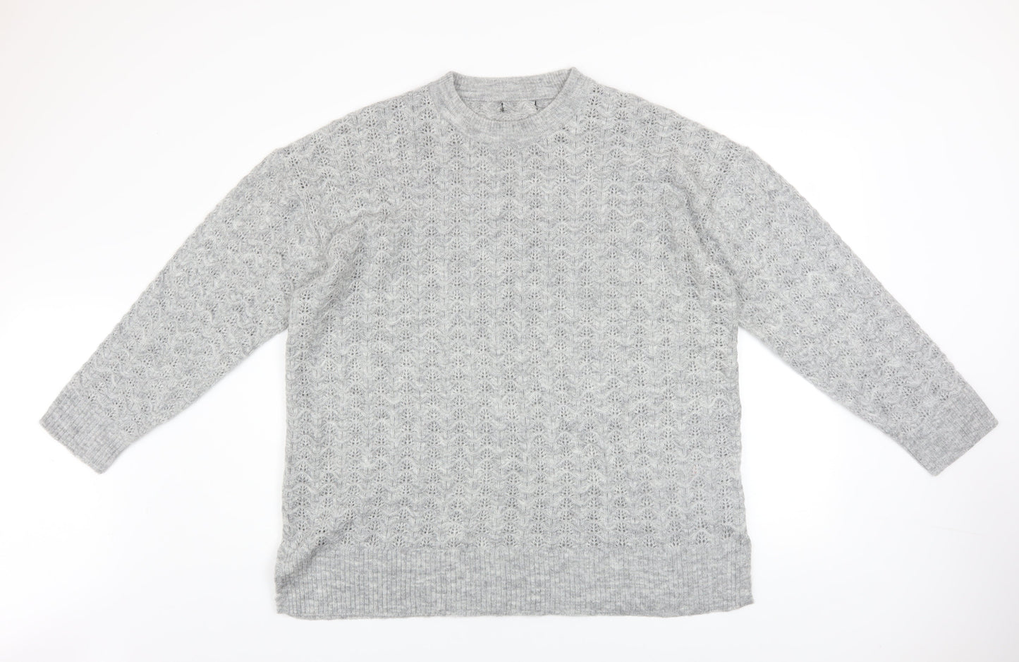 Womens UK Size XL New Look Grey Pullover Jumper