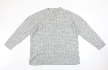 Womens UK Size XL New Look Grey Pullover Jumper