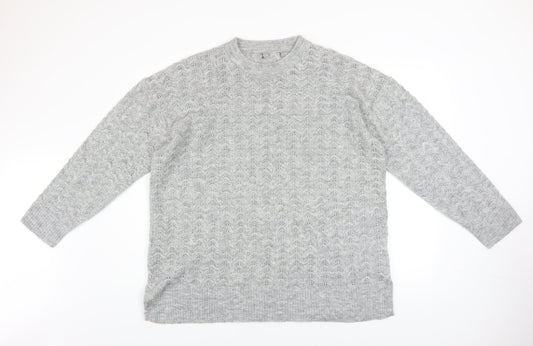 Womens UK Size XL New Look Grey Pullover Jumper