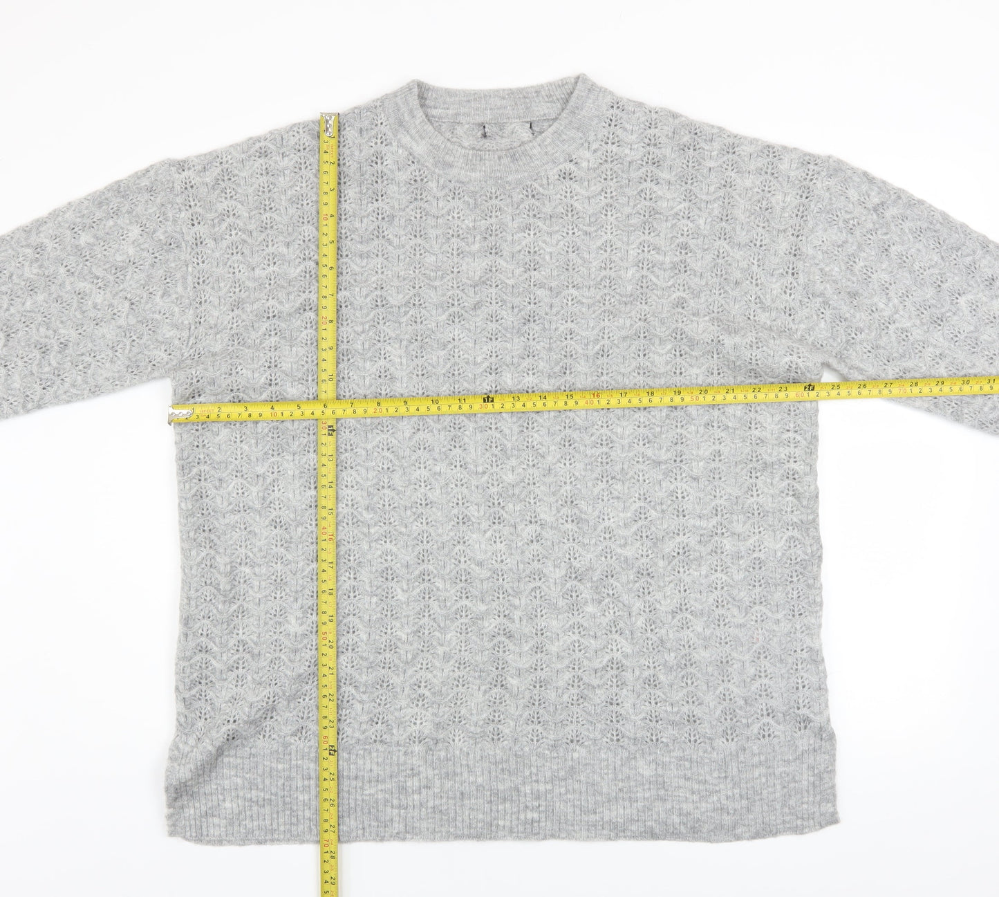 Womens UK Size XL New Look Grey Pullover Jumper