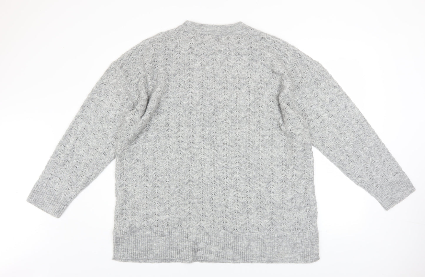 Womens UK Size XL New Look Grey Pullover Jumper