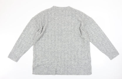Womens UK Size XL New Look Grey Pullover Jumper