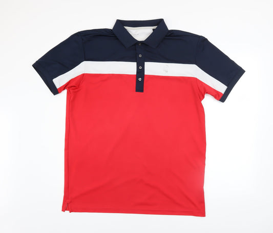 Mens UK Size M Padraig Multicoloured Golf Polo