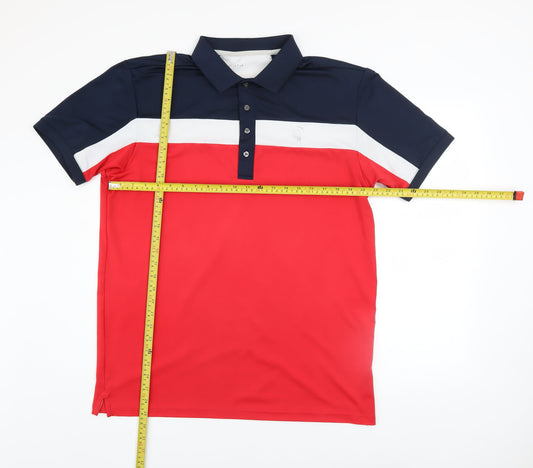 Mens UK Size M Padraig Multicoloured Golf Polo