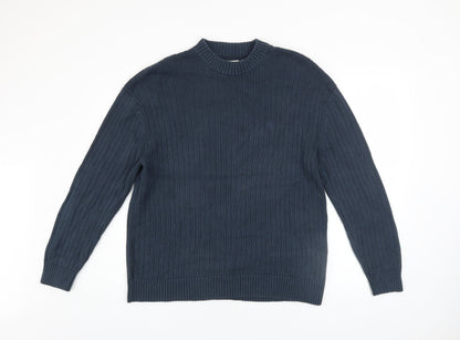 Mens UK Size M Calvin Klein Jeans Blue Pullover Jumper