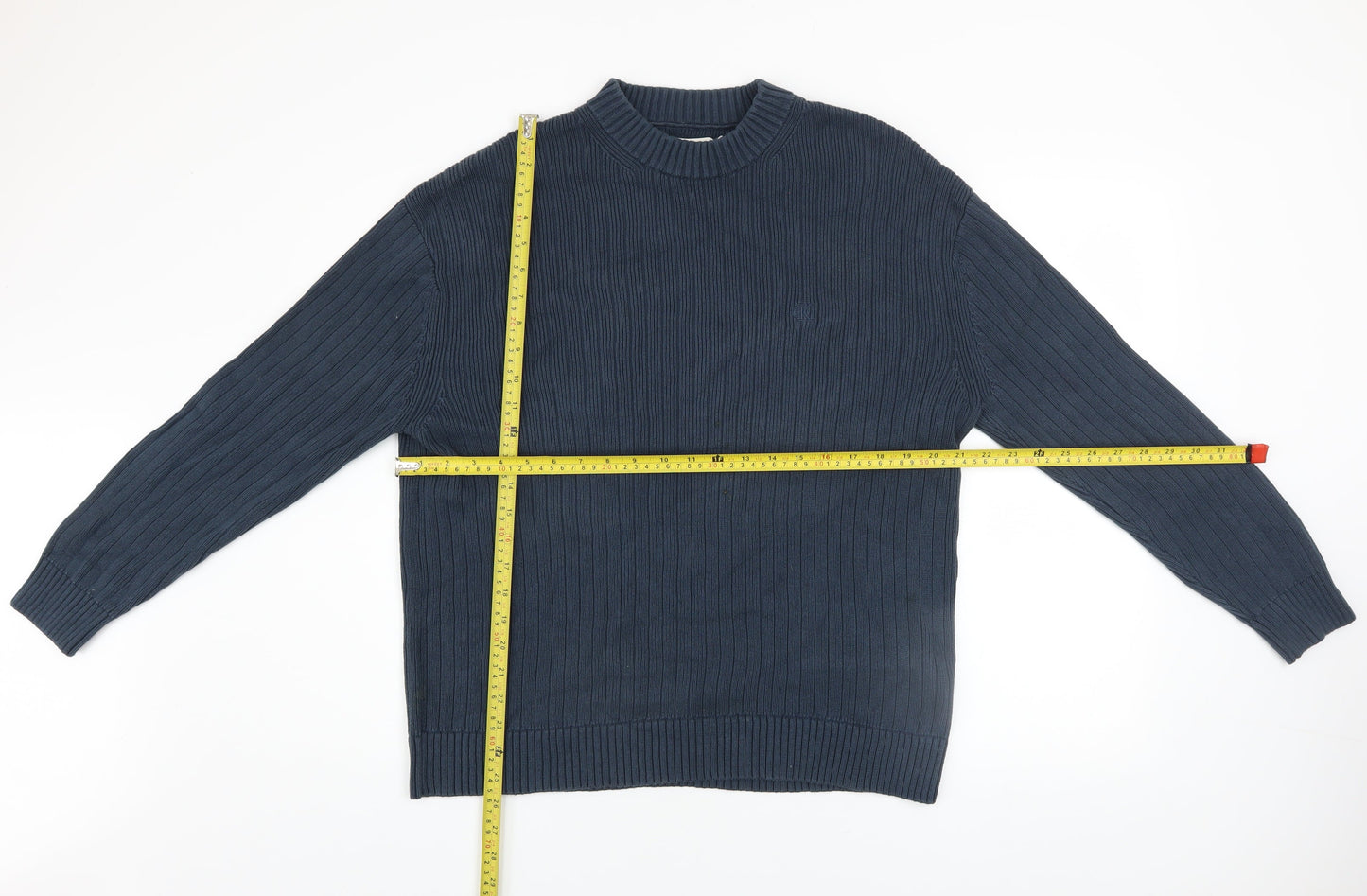 Mens UK Size M Calvin Klein Jeans Blue Pullover Jumper