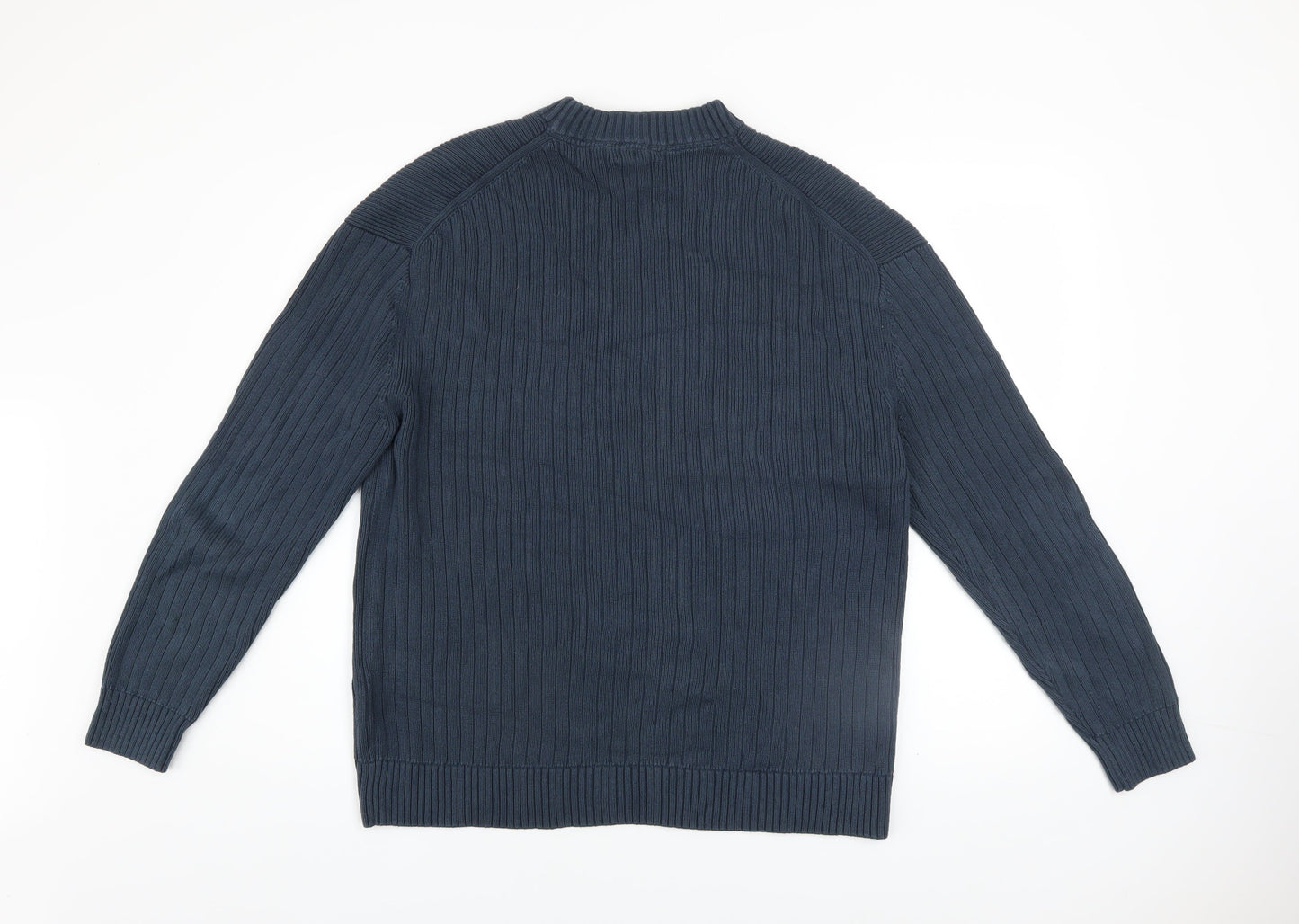 Mens UK Size M Calvin Klein Jeans Blue Pullover Jumper