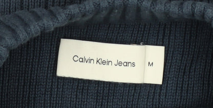 Mens UK Size M Calvin Klein Jeans Blue Pullover Jumper