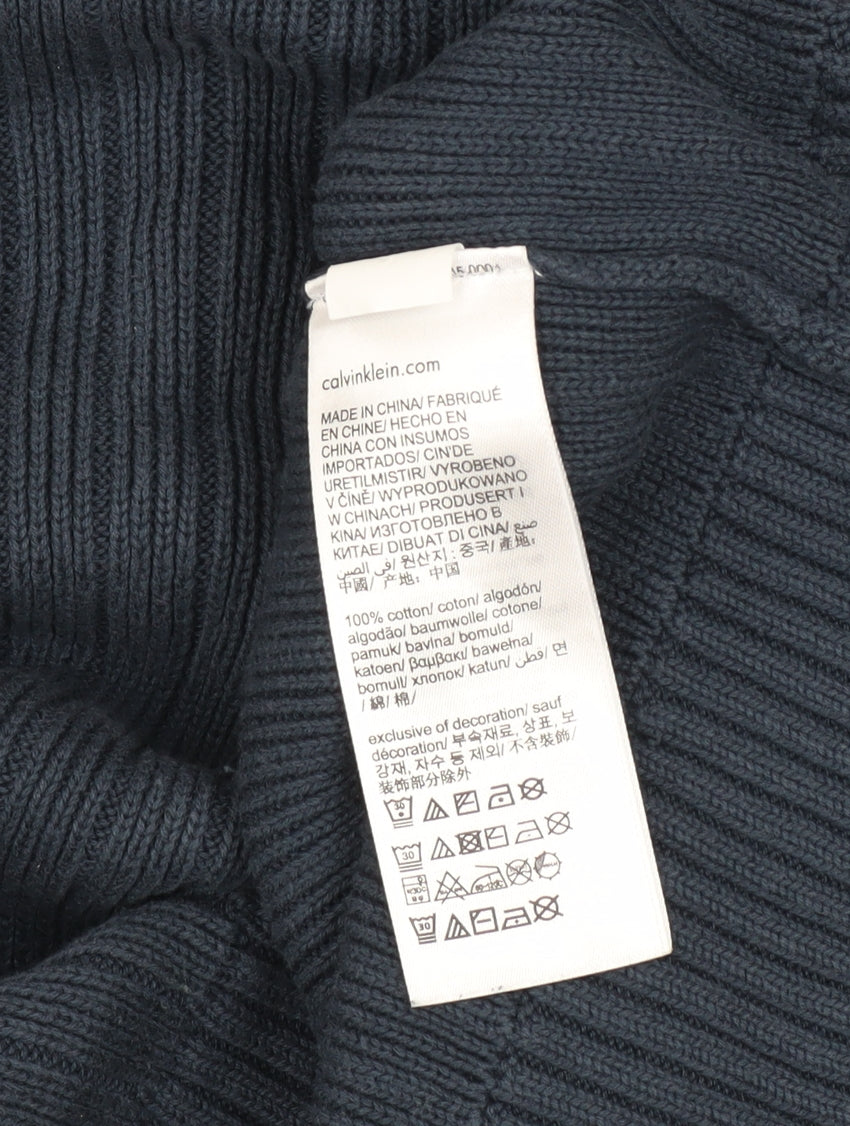 Mens UK Size M Calvin Klein Jeans Blue Pullover Jumper