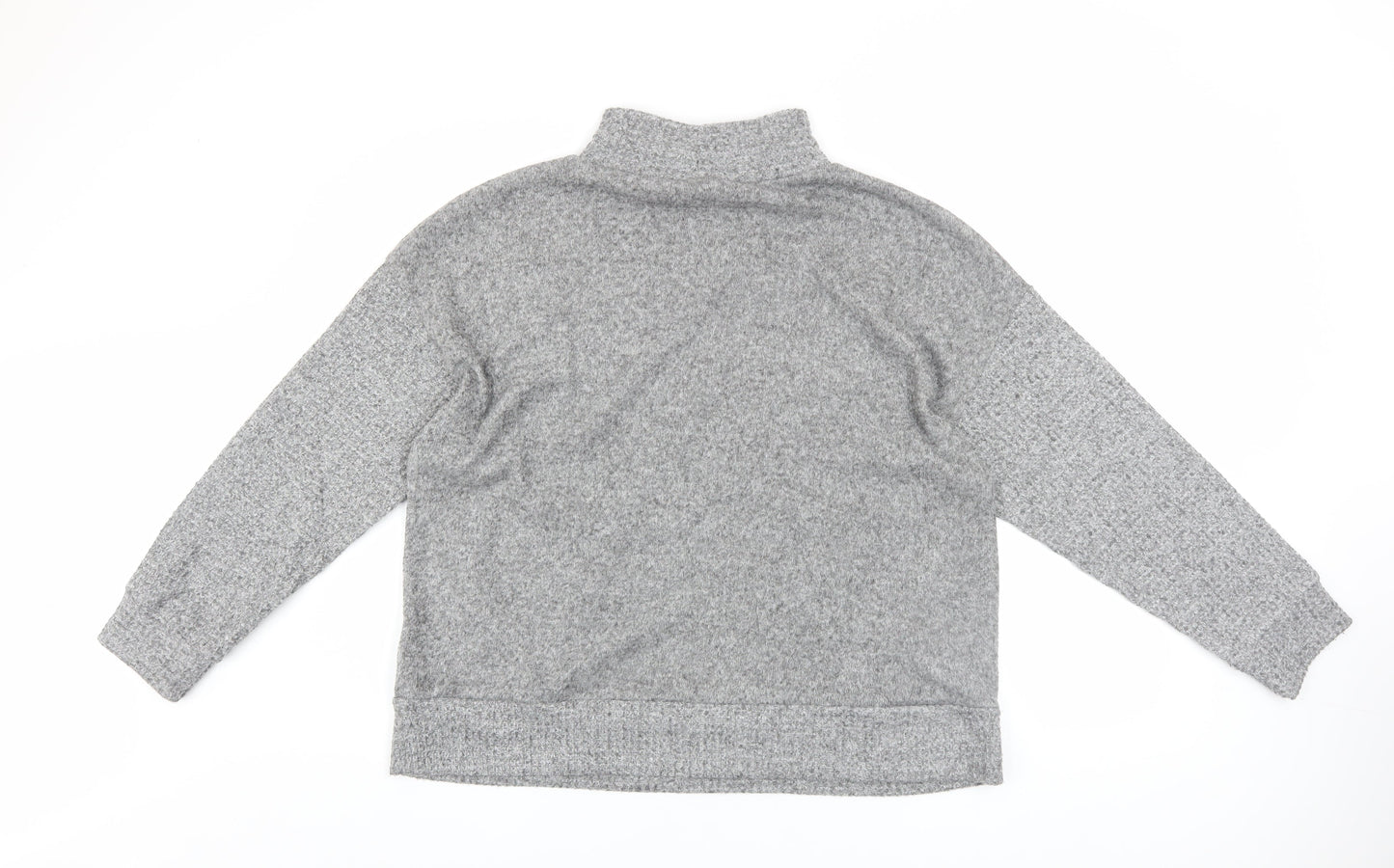 Nutmeg Women's Grey Size 14 Pullover Hoodie with Drawstring Neck