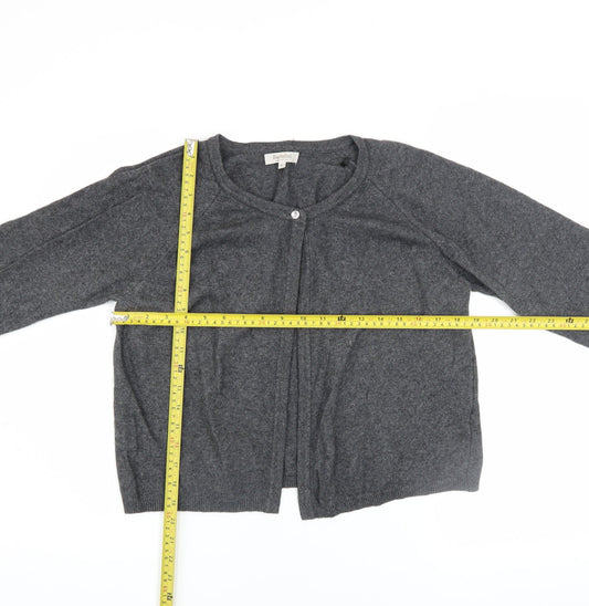 Womens UK Size L Bartolini Grey Cardigan Jumper
