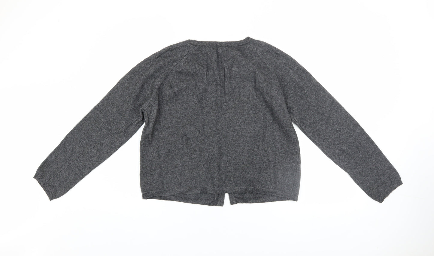 Womens UK Size L Bartolini Grey Cardigan Jumper