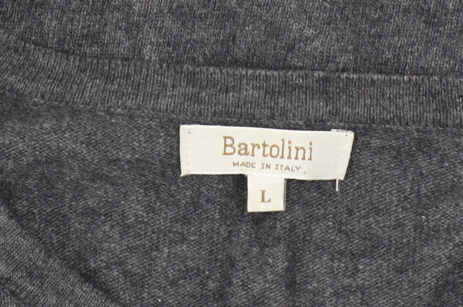 Womens UK Size L Bartolini Grey Cardigan Jumper