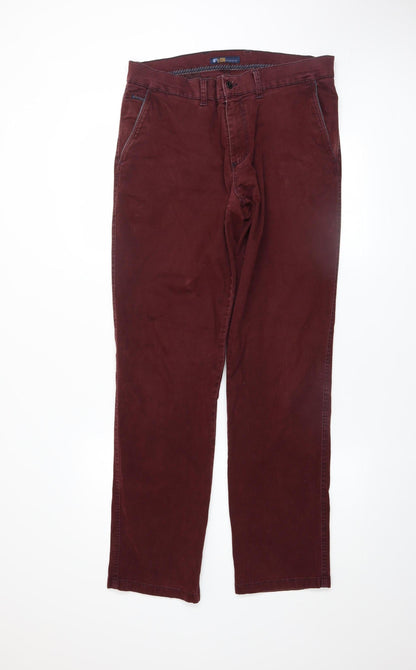 Mens UK Size 34 LODD Regular Fit Chino Brown Trousers