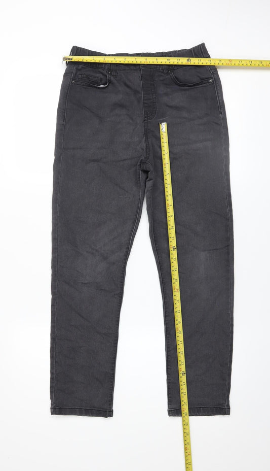 Womens UK Size 27 in Dunnes Stores Regular Fit Straight Black Jeans